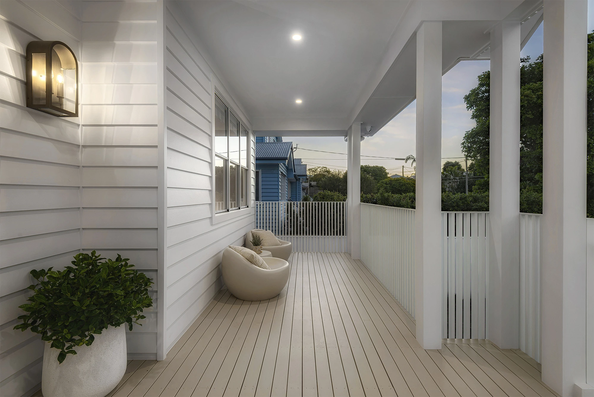 Stylish front verandah